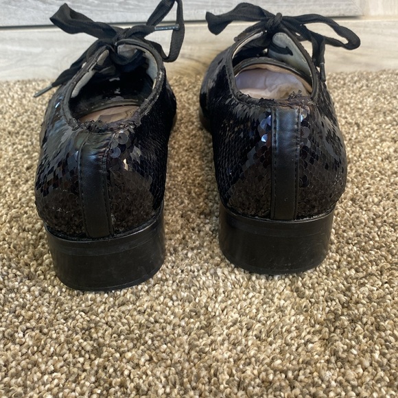 Louise et Cie black sequins flat shoes 7.5 - Picture 5 of 11